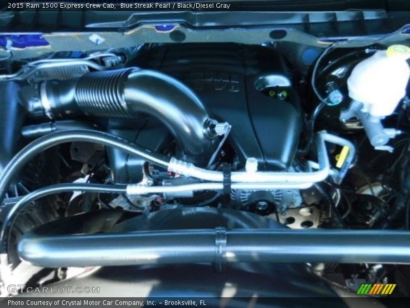 Blue Streak Pearl / Black/Diesel Gray 2015 Ram 1500 Express Crew Cab