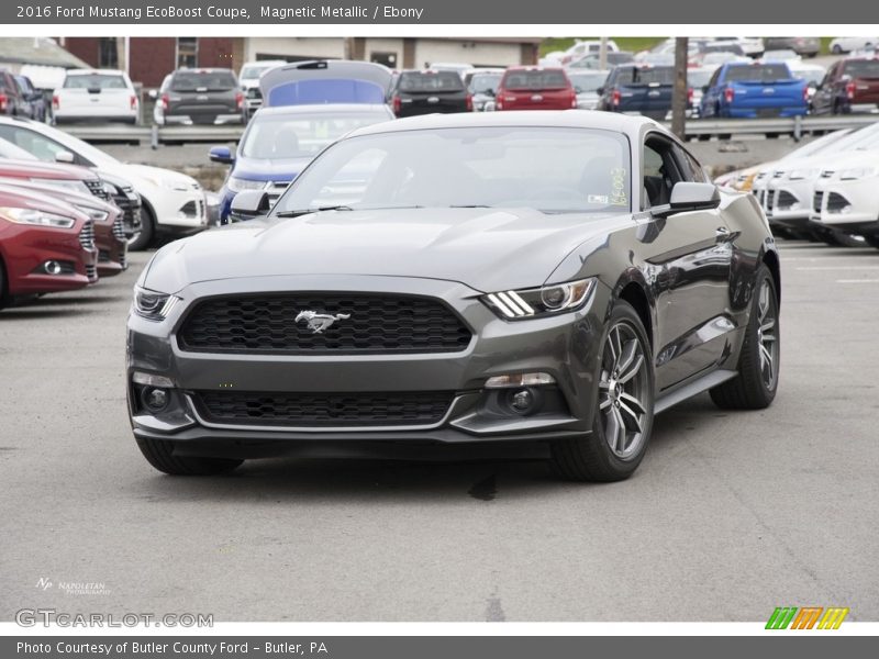Magnetic Metallic / Ebony 2016 Ford Mustang EcoBoost Coupe