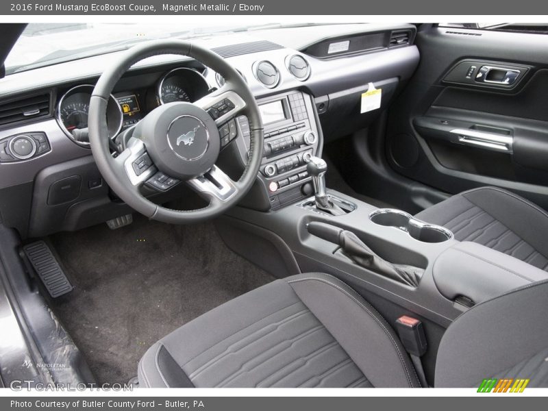 Magnetic Metallic / Ebony 2016 Ford Mustang EcoBoost Coupe
