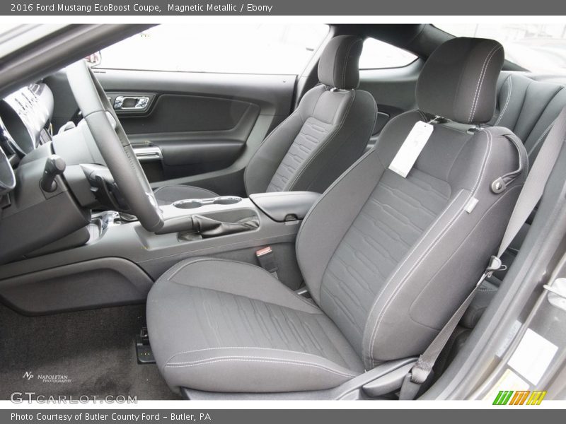 Magnetic Metallic / Ebony 2016 Ford Mustang EcoBoost Coupe
