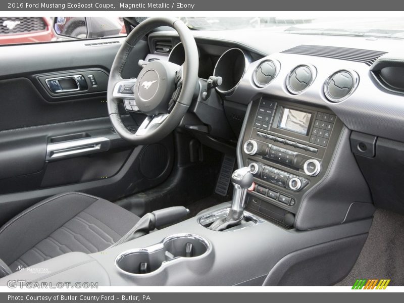 Magnetic Metallic / Ebony 2016 Ford Mustang EcoBoost Coupe