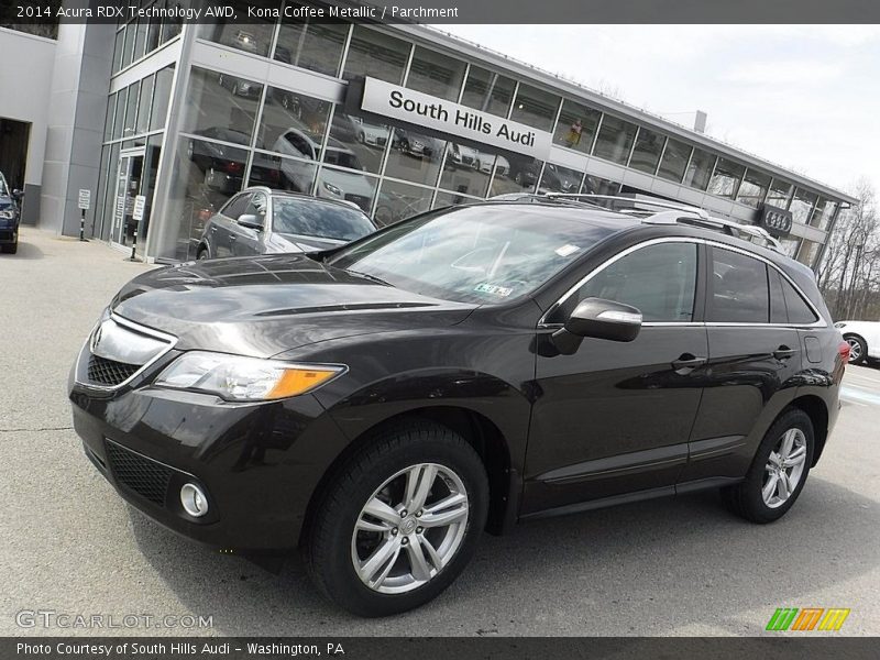 Kona Coffee Metallic / Parchment 2014 Acura RDX Technology AWD