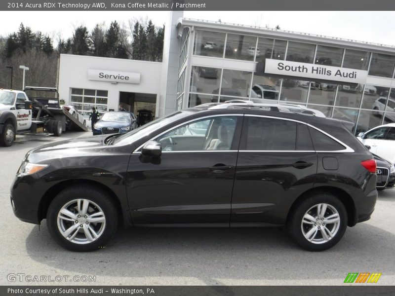 Kona Coffee Metallic / Parchment 2014 Acura RDX Technology AWD