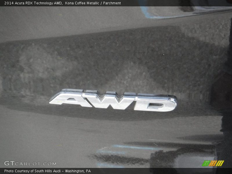Kona Coffee Metallic / Parchment 2014 Acura RDX Technology AWD