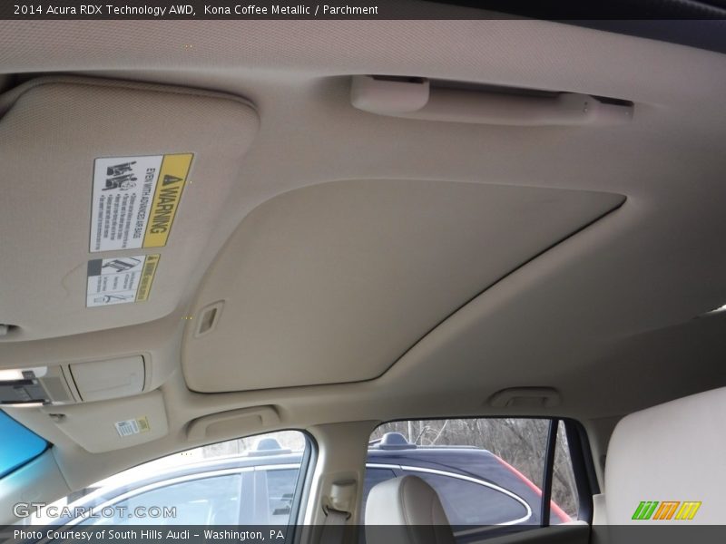 Kona Coffee Metallic / Parchment 2014 Acura RDX Technology AWD