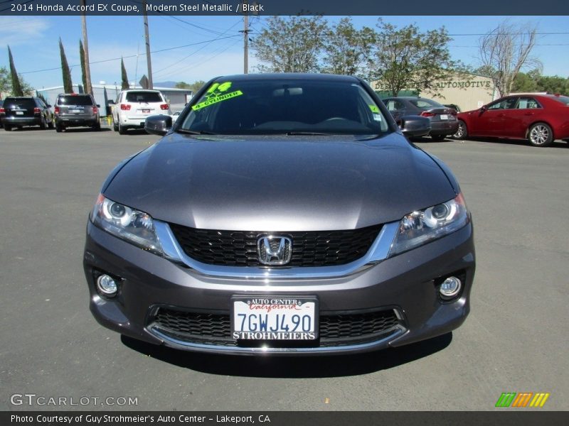 Modern Steel Metallic / Black 2014 Honda Accord EX Coupe