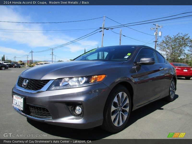 Modern Steel Metallic / Black 2014 Honda Accord EX Coupe