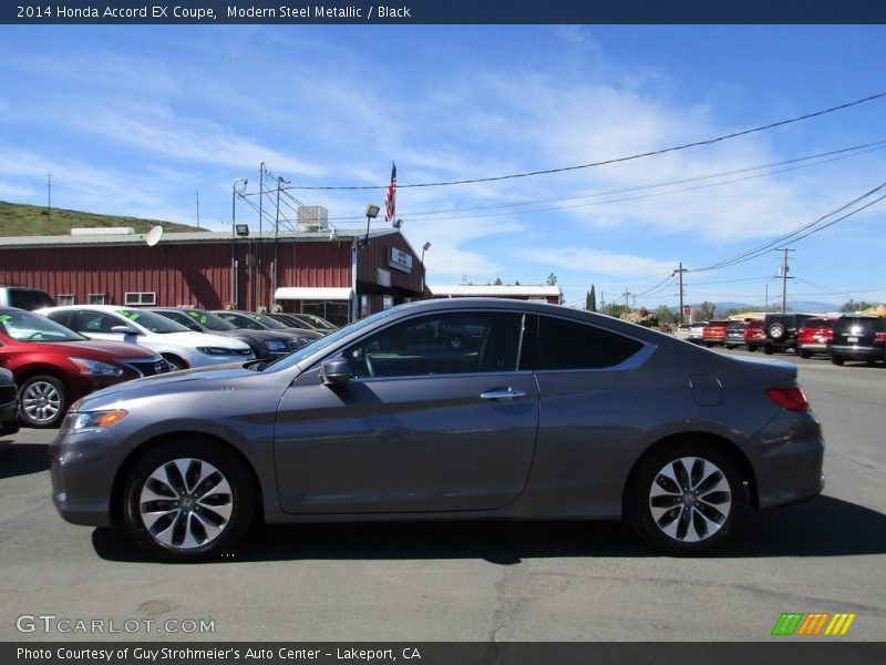 Modern Steel Metallic / Black 2014 Honda Accord EX Coupe