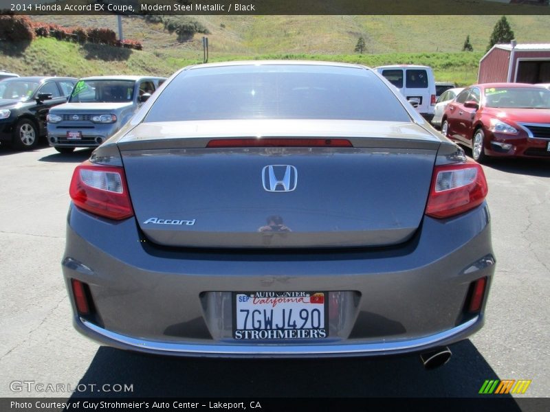 Modern Steel Metallic / Black 2014 Honda Accord EX Coupe