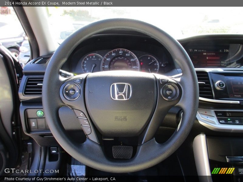 Modern Steel Metallic / Black 2014 Honda Accord EX Coupe