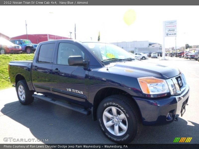 Navy Blue / Almond 2012 Nissan Titan SV Crew Cab 4x4