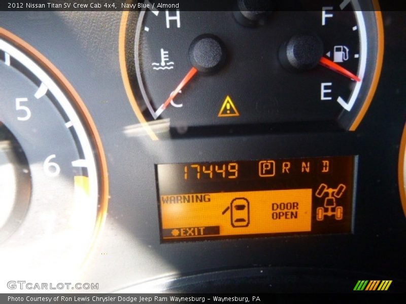 Navy Blue / Almond 2012 Nissan Titan SV Crew Cab 4x4