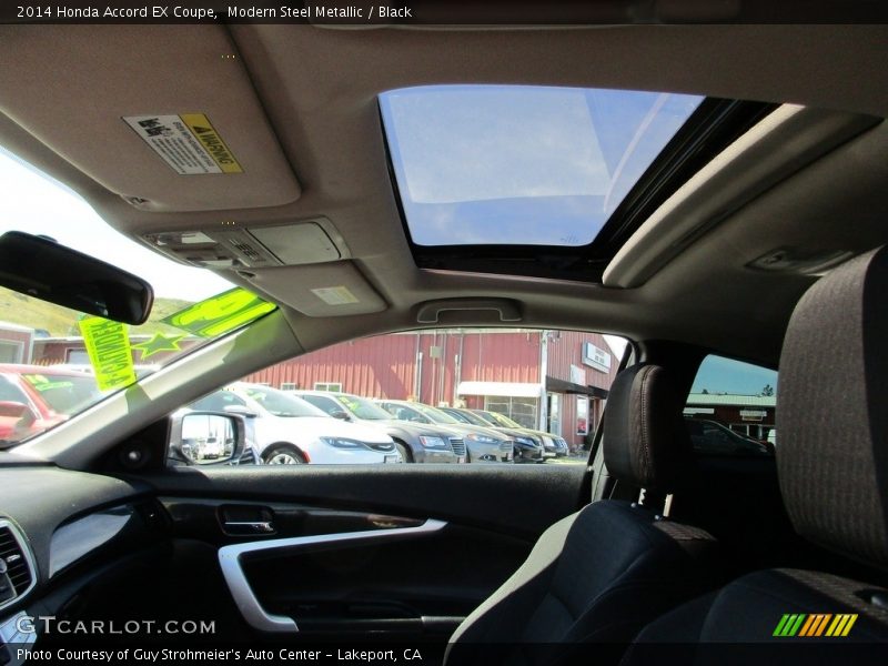 Modern Steel Metallic / Black 2014 Honda Accord EX Coupe