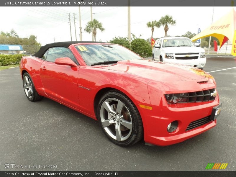 Victory Red / Black 2011 Chevrolet Camaro SS Convertible