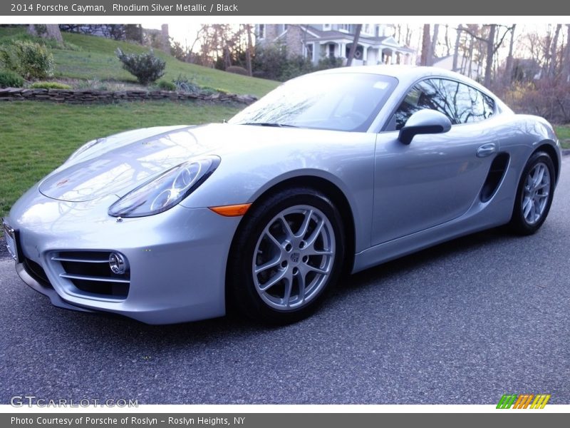 Rhodium Silver Metallic / Black 2014 Porsche Cayman