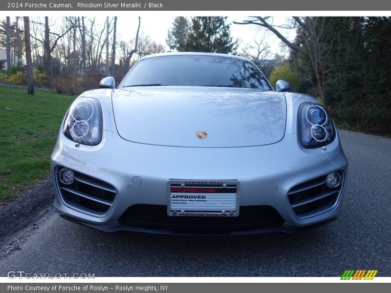 Rhodium Silver Metallic / Black 2014 Porsche Cayman