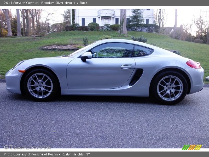 Rhodium Silver Metallic / Black 2014 Porsche Cayman