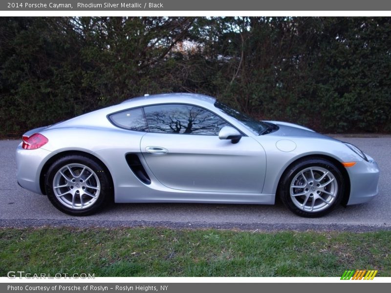 Rhodium Silver Metallic / Black 2014 Porsche Cayman