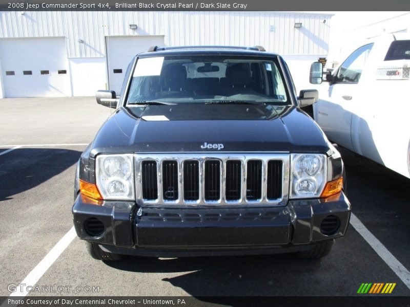 Brilliant Black Crystal Pearl / Dark Slate Gray 2008 Jeep Commander Sport 4x4