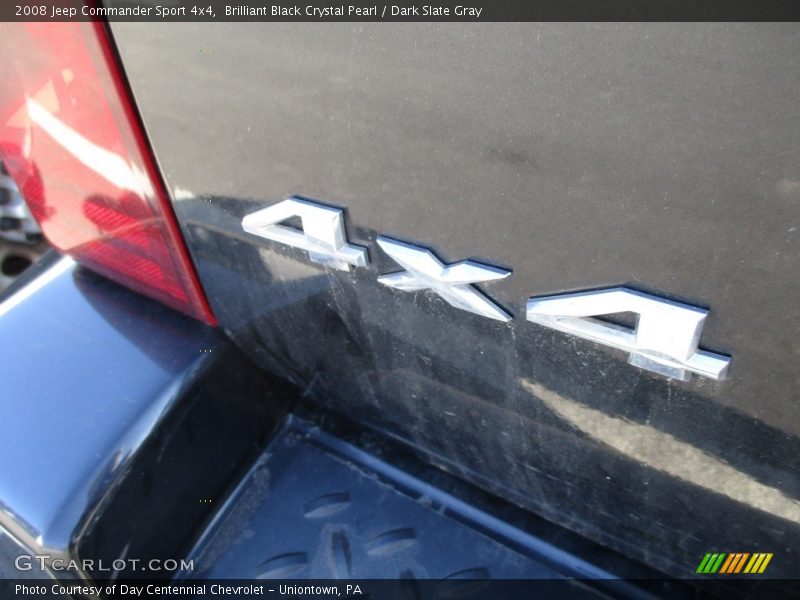 Brilliant Black Crystal Pearl / Dark Slate Gray 2008 Jeep Commander Sport 4x4