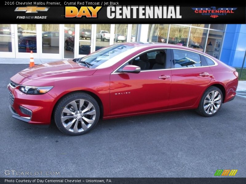 Crystal Red Tintcoat / Jet Black 2016 Chevrolet Malibu Premier
