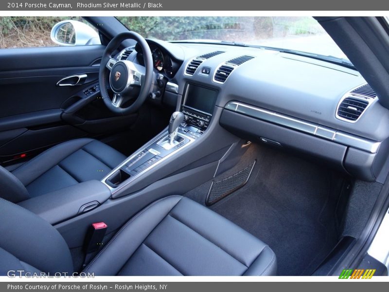 Rhodium Silver Metallic / Black 2014 Porsche Cayman