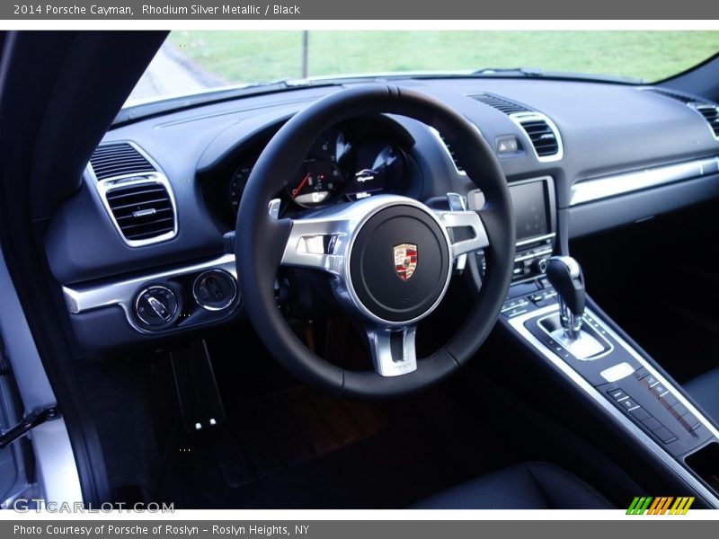 Rhodium Silver Metallic / Black 2014 Porsche Cayman