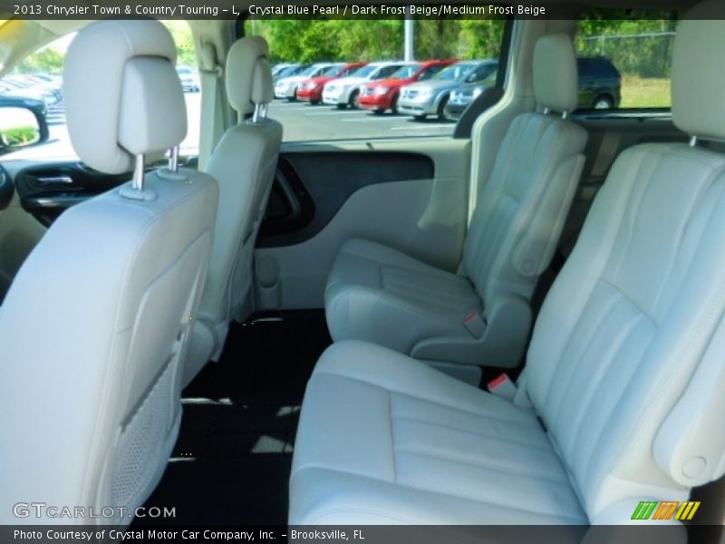 Crystal Blue Pearl / Dark Frost Beige/Medium Frost Beige 2013 Chrysler Town & Country Touring - L