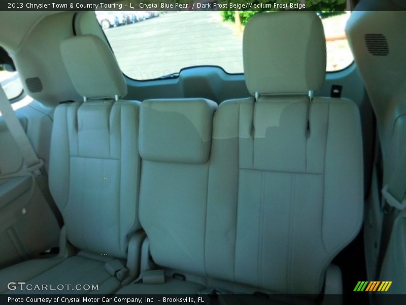 Crystal Blue Pearl / Dark Frost Beige/Medium Frost Beige 2013 Chrysler Town & Country Touring - L