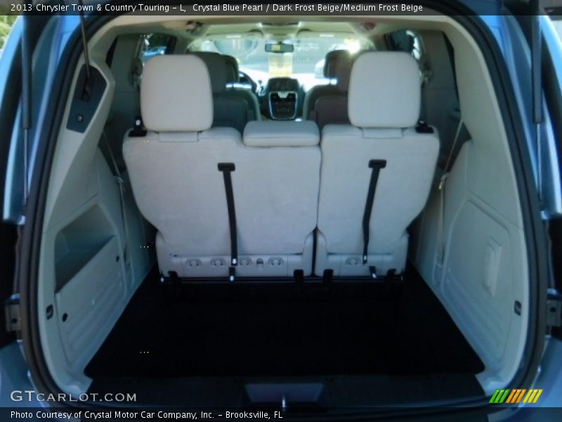 Crystal Blue Pearl / Dark Frost Beige/Medium Frost Beige 2013 Chrysler Town & Country Touring - L
