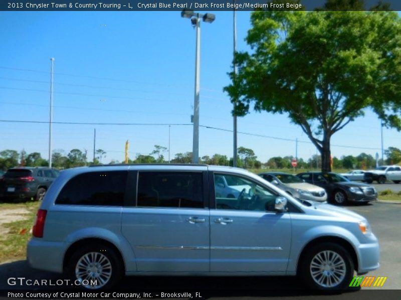 Crystal Blue Pearl / Dark Frost Beige/Medium Frost Beige 2013 Chrysler Town & Country Touring - L