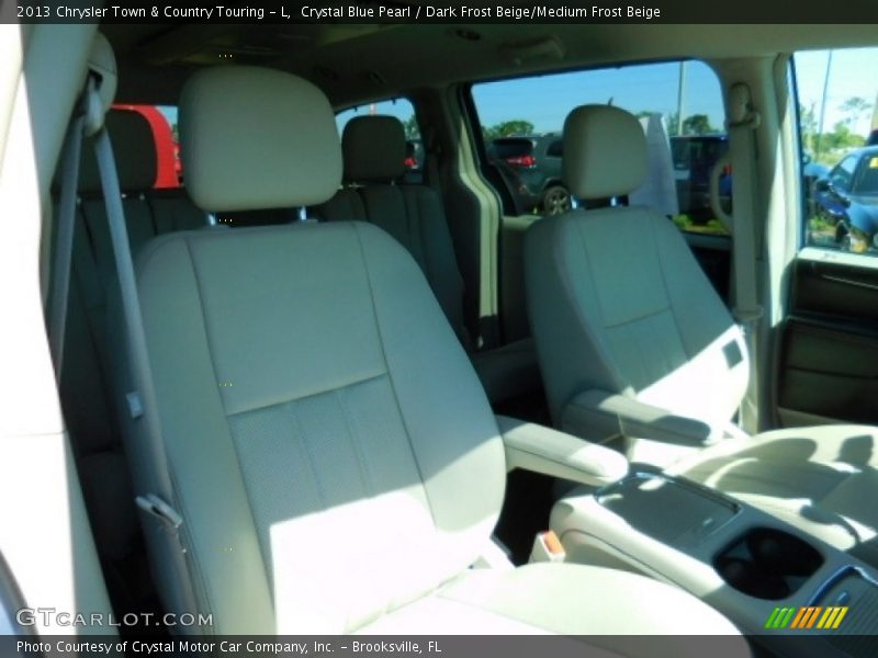 Crystal Blue Pearl / Dark Frost Beige/Medium Frost Beige 2013 Chrysler Town & Country Touring - L