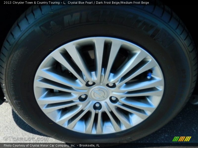 Crystal Blue Pearl / Dark Frost Beige/Medium Frost Beige 2013 Chrysler Town & Country Touring - L