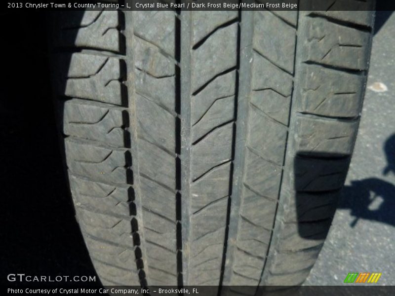 Crystal Blue Pearl / Dark Frost Beige/Medium Frost Beige 2013 Chrysler Town & Country Touring - L