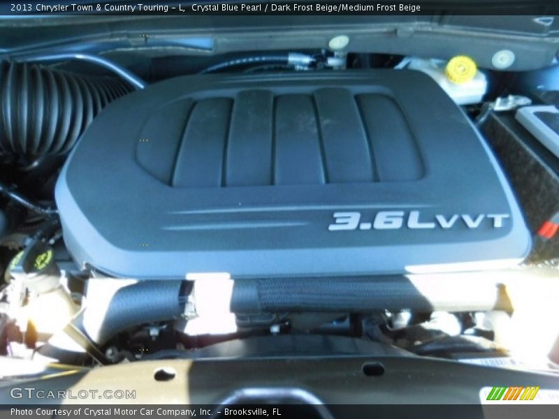 Crystal Blue Pearl / Dark Frost Beige/Medium Frost Beige 2013 Chrysler Town & Country Touring - L