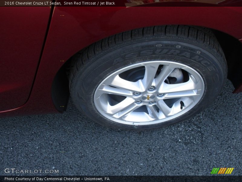 Siren Red Tintcoat / Jet Black 2016 Chevrolet Cruze LT Sedan