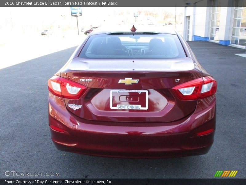 Siren Red Tintcoat / Jet Black 2016 Chevrolet Cruze LT Sedan
