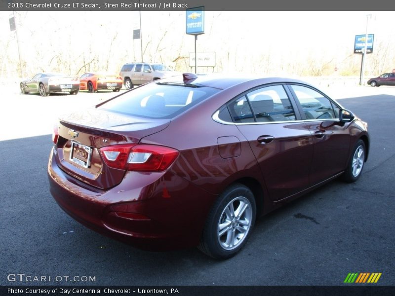 Siren Red Tintcoat / Jet Black 2016 Chevrolet Cruze LT Sedan
