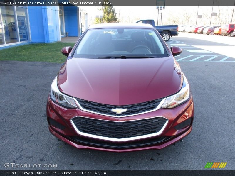 Siren Red Tintcoat / Jet Black 2016 Chevrolet Cruze LT Sedan