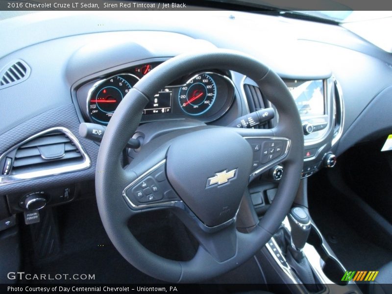 Siren Red Tintcoat / Jet Black 2016 Chevrolet Cruze LT Sedan