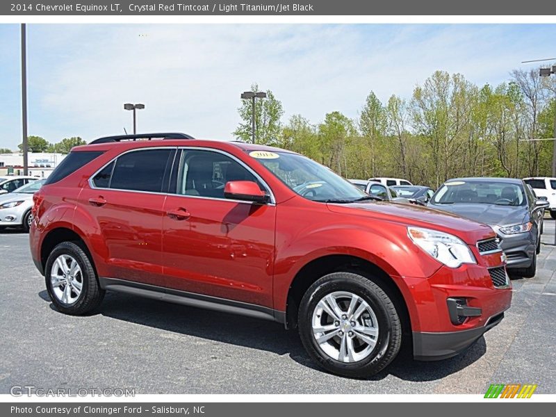 Crystal Red Tintcoat / Light Titanium/Jet Black 2014 Chevrolet Equinox LT
