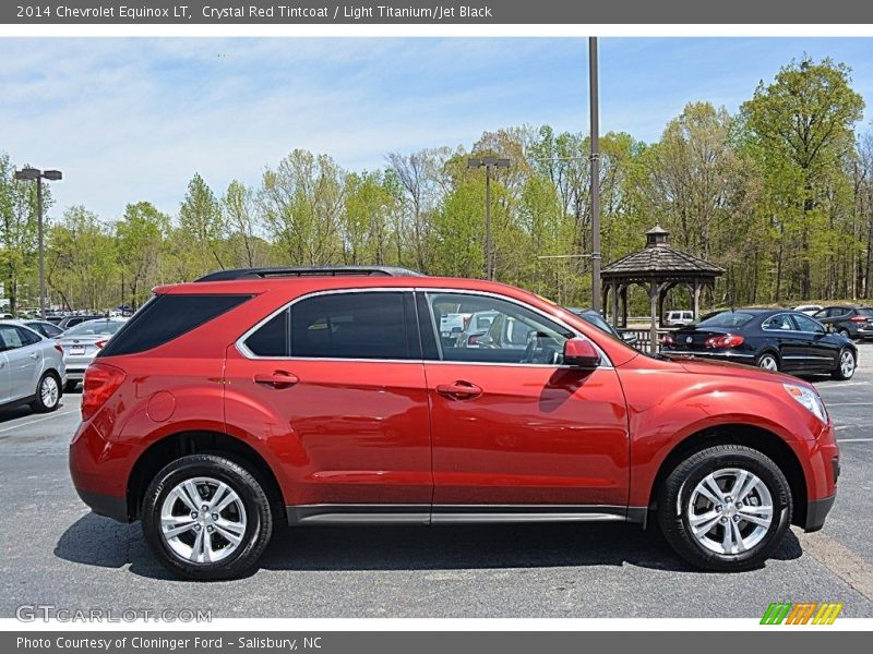 Crystal Red Tintcoat / Light Titanium/Jet Black 2014 Chevrolet Equinox LT