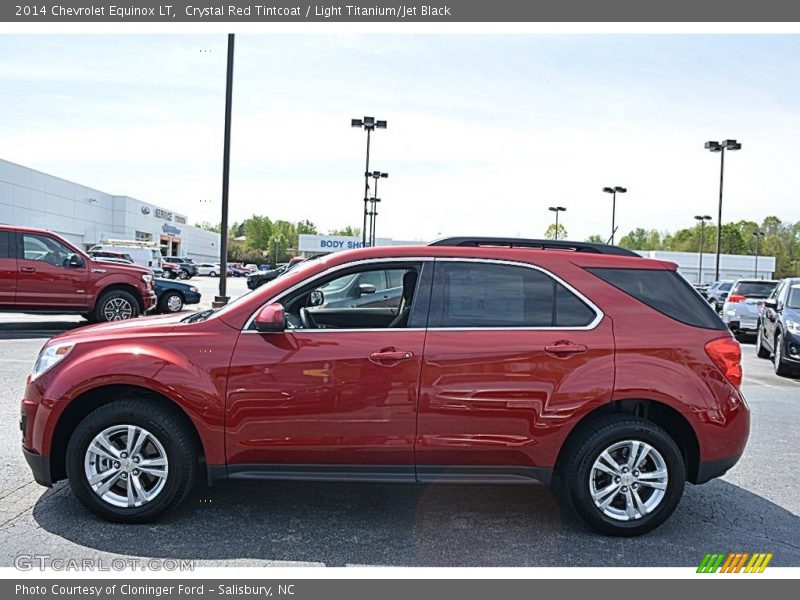 Crystal Red Tintcoat / Light Titanium/Jet Black 2014 Chevrolet Equinox LT