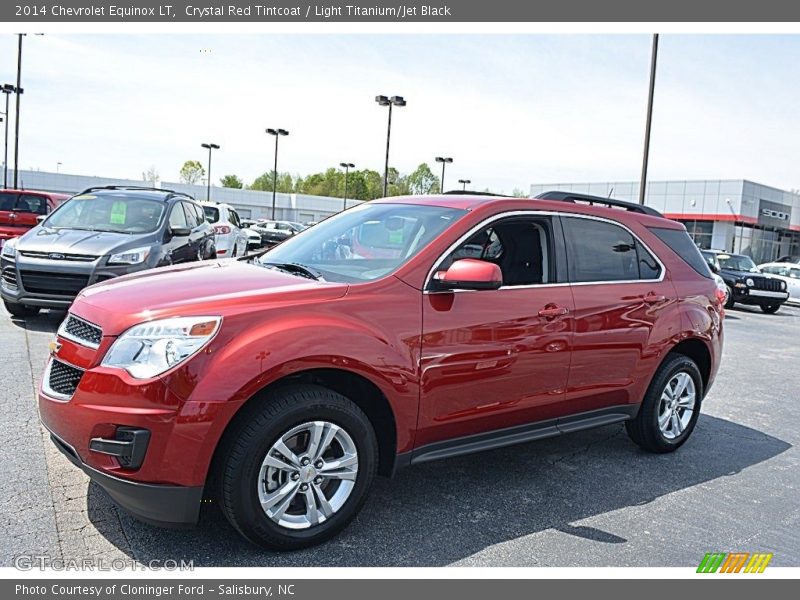 Crystal Red Tintcoat / Light Titanium/Jet Black 2014 Chevrolet Equinox LT