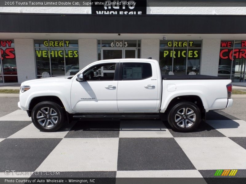 Super White / Limited Hickory 2016 Toyota Tacoma Limited Double Cab