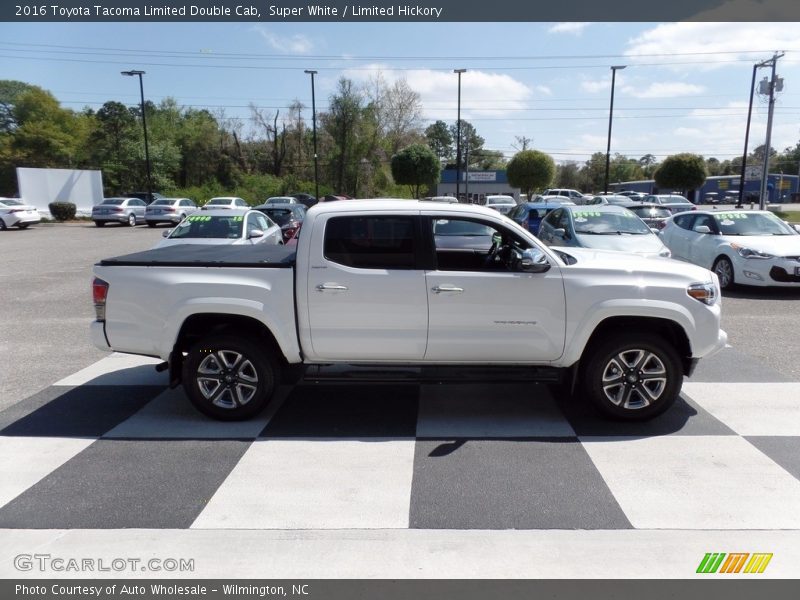 Super White / Limited Hickory 2016 Toyota Tacoma Limited Double Cab