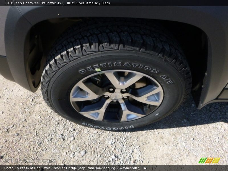 Billet Silver Metallic / Black 2016 Jeep Cherokee Trailhawk 4x4