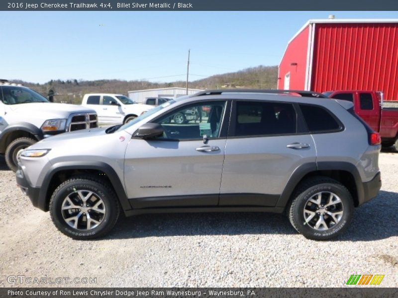 Billet Silver Metallic / Black 2016 Jeep Cherokee Trailhawk 4x4