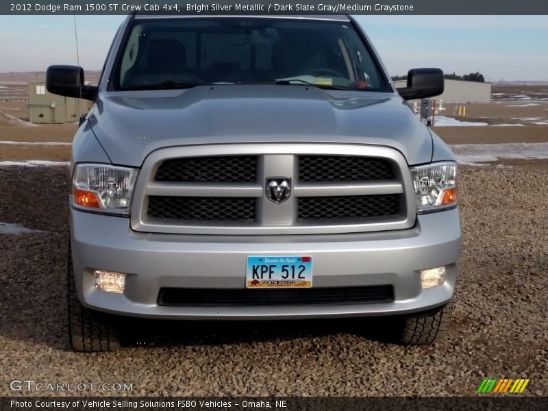 Bright Silver Metallic / Dark Slate Gray/Medium Graystone 2012 Dodge Ram 1500 ST Crew Cab 4x4