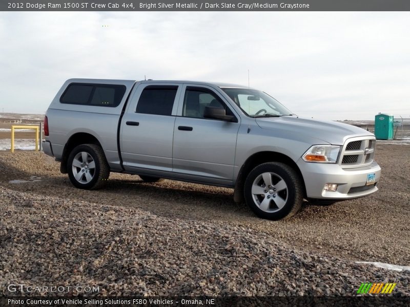 Bright Silver Metallic / Dark Slate Gray/Medium Graystone 2012 Dodge Ram 1500 ST Crew Cab 4x4